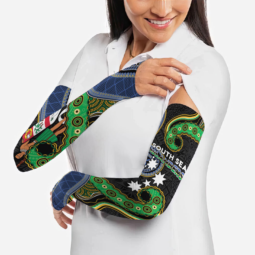 South Sea Islanders And Fiji Arm Sleeves Fijian Coat Of Arms And Southern Cross