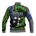 South Sea Islanders And Fiji Baseball Jacket Fijian Coat Of Arms And Southern Cross