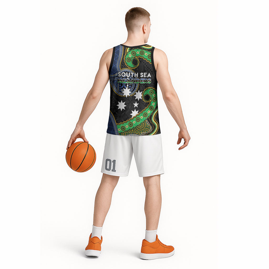 South Sea Islanders And Fiji Basketball Jersey Fijian Coat Of Arms And Southern Cross
