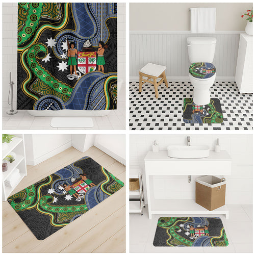South Sea Islanders And Fiji Bathroom Set Fijian Coat Of Arms And Southern Cross
