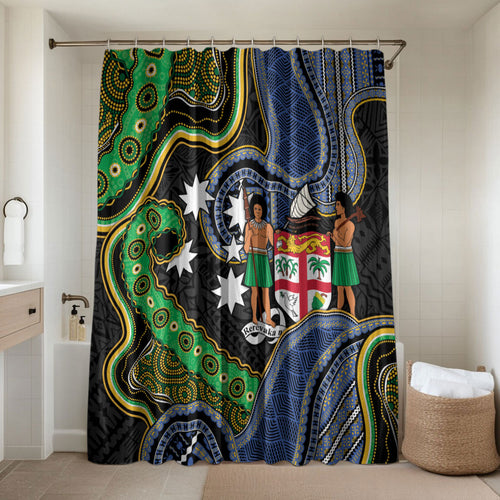 South Sea Islanders And Fiji Bathroom Set Fijian Coat Of Arms And Southern Cross