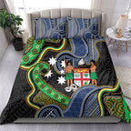 South Sea Islanders And Fiji Bedding Set Fijian Coat Of Arms And Southern Cross