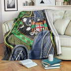 South Sea Islanders And Fiji Blanket Fijian Coat Of Arms And Southern Cross