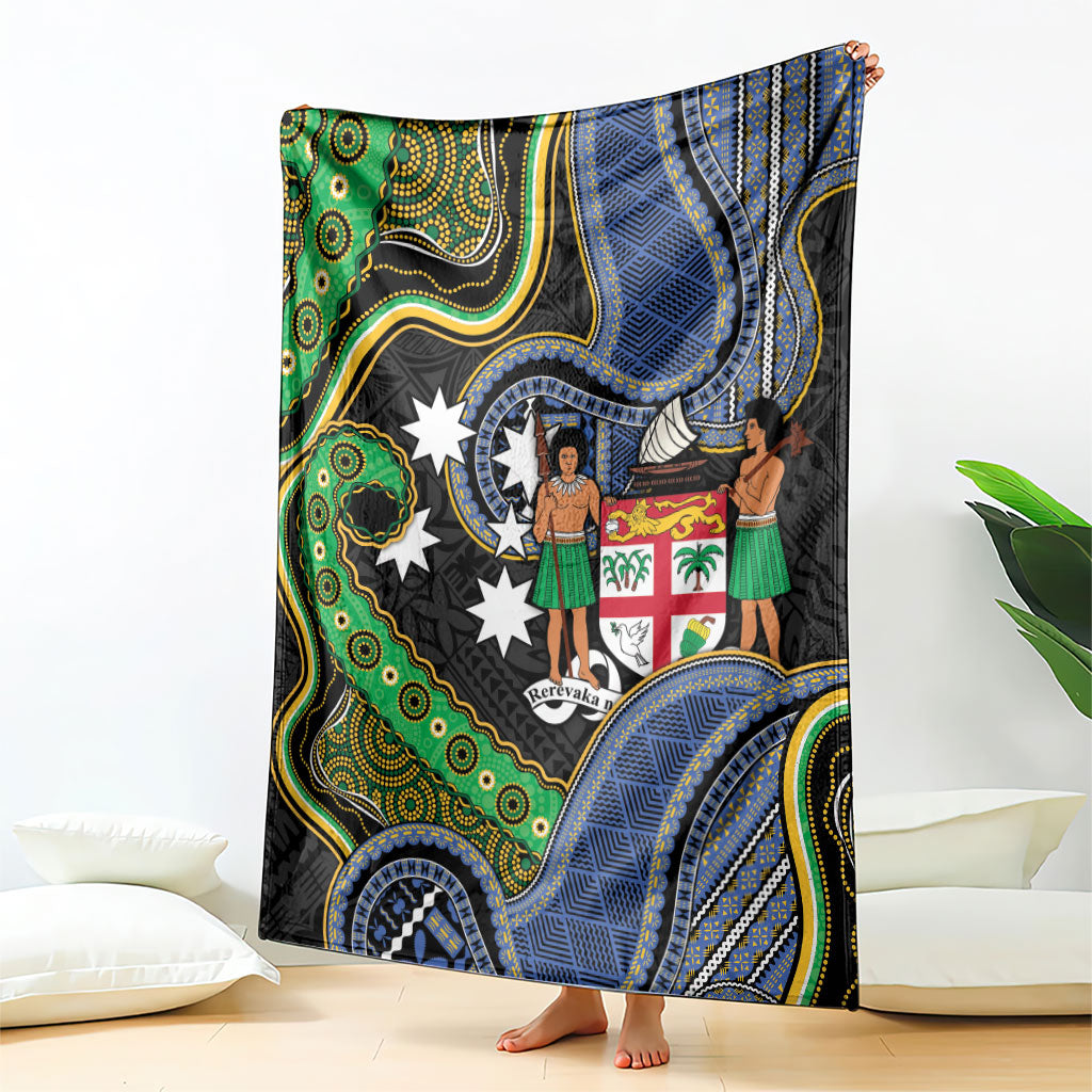 South Sea Islanders And Fiji Blanket Fijian Coat Of Arms And Southern Cross