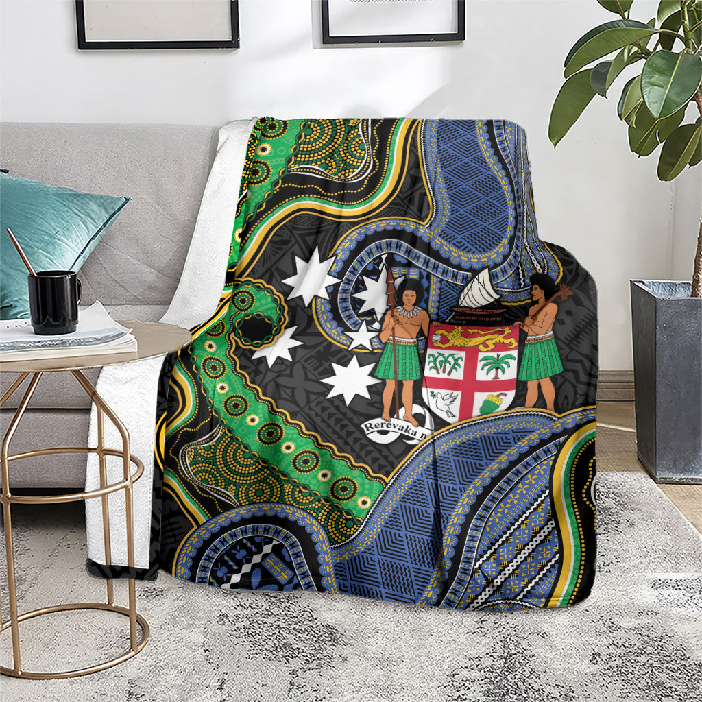 South Sea Islanders And Fiji Blanket Fijian Coat Of Arms And Southern Cross