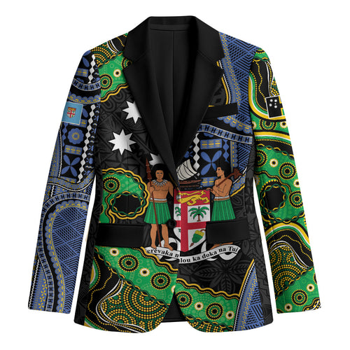 South Sea Islanders And Fiji Blazer Fijian Coat Of Arms And Southern Cross