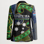 South Sea Islanders And Fiji Blazer Fijian Coat Of Arms And Southern Cross