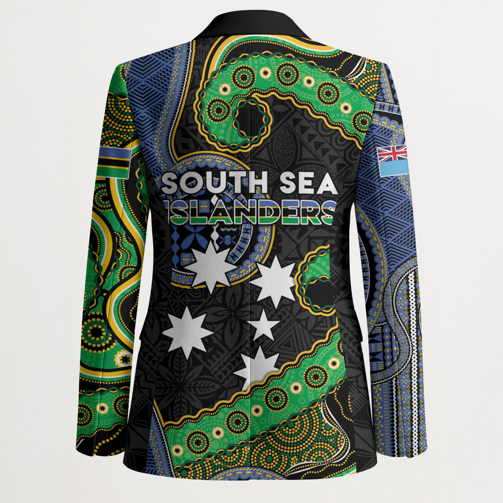 South Sea Islanders And Fiji Blazer Fijian Coat Of Arms And Southern Cross