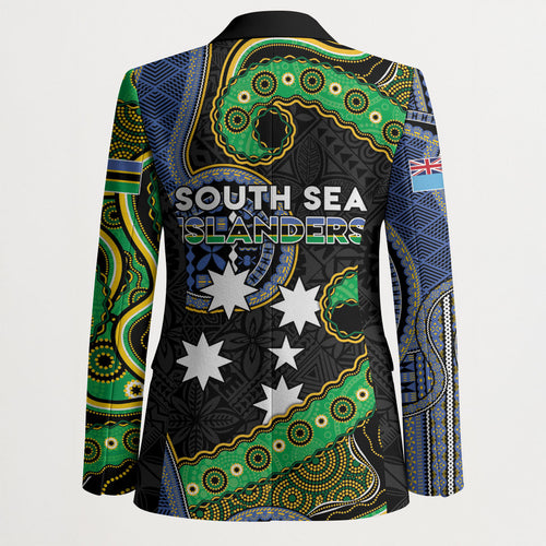 South Sea Islanders And Fiji Blazer Fijian Coat Of Arms And Southern Cross
