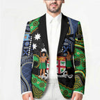 South Sea Islanders And Fiji Blazer Fijian Coat Of Arms And Southern Cross