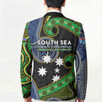 South Sea Islanders And Fiji Blazer Fijian Coat Of Arms And Southern Cross