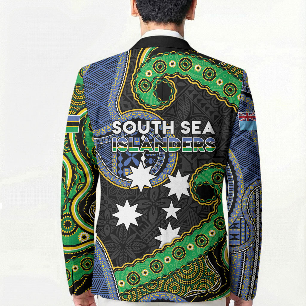 South Sea Islanders And Fiji Blazer Fijian Coat Of Arms And Southern Cross