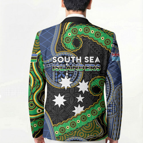 South Sea Islanders And Fiji Blazer Fijian Coat Of Arms And Southern Cross