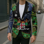 South Sea Islanders And Fiji Blazer Fijian Coat Of Arms And Southern Cross