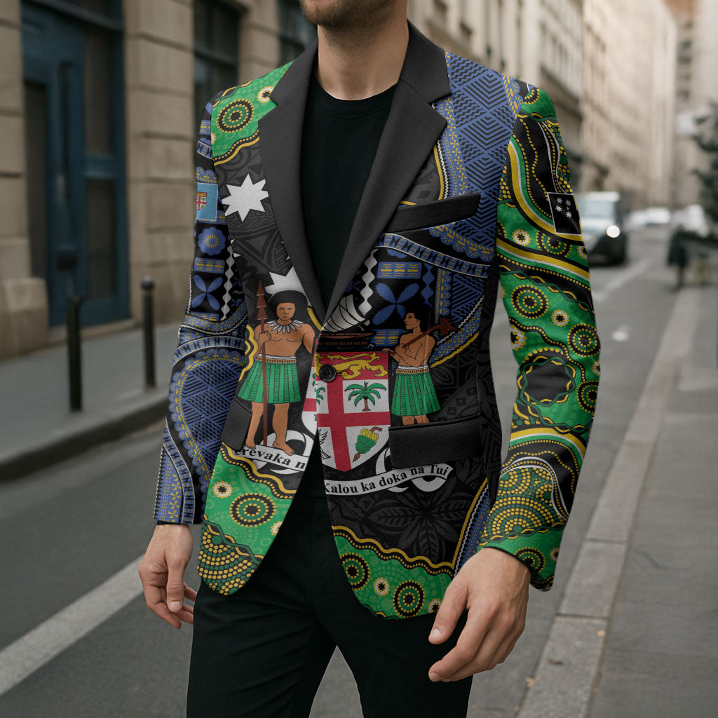 South Sea Islanders And Fiji Blazer Fijian Coat Of Arms And Southern Cross