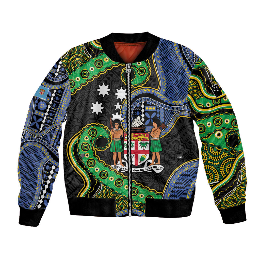 South Sea Islanders And Fiji Bomber Jacket Fijian Coat Of Arms And Southern Cross