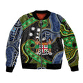 South Sea Islanders And Fiji Bomber Jacket Fijian Coat Of Arms And Southern Cross