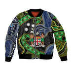 South Sea Islanders And Fiji Bomber Jacket Fijian Coat Of Arms And Southern Cross