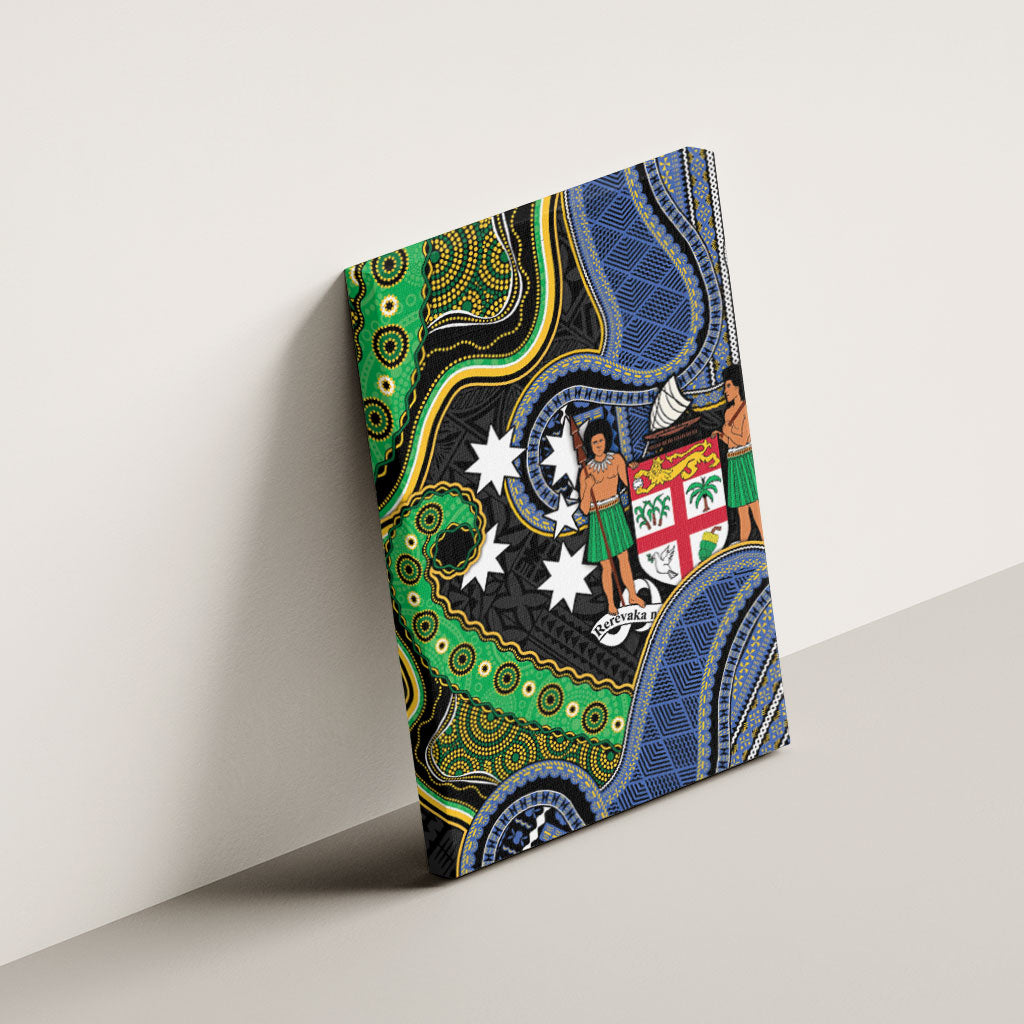 South Sea Islanders And Fiji Canvas Wall Art Fijian Coat Of Arms And Southern Cross