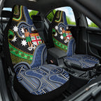 South Sea Islanders And Fiji Car Seat Cover Fijian Coat Of Arms And Southern Cross