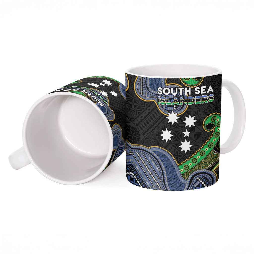 South Sea Islanders And Fiji Ceramic Mug Fijian Coat Of Arms And Southern Cross