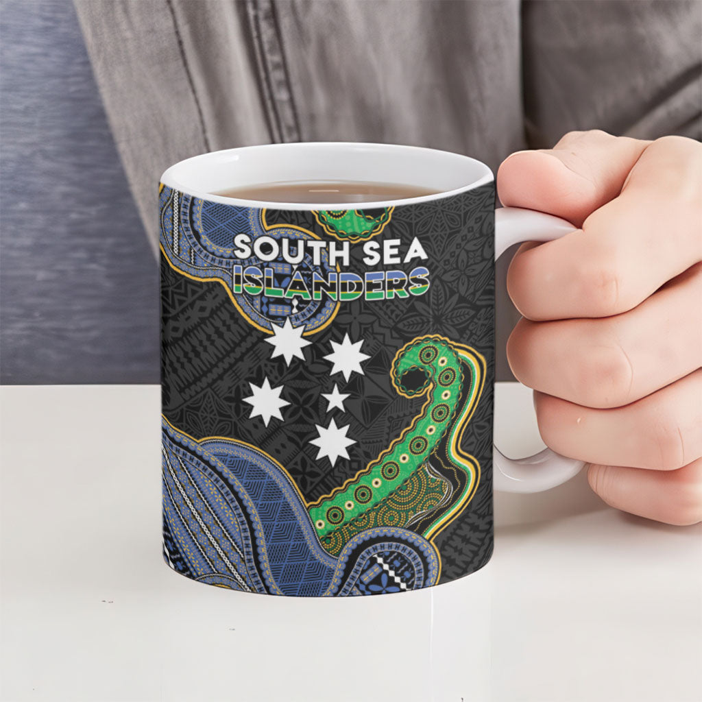South Sea Islanders And Fiji Ceramic Mug Fijian Coat Of Arms And Southern Cross