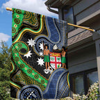 South Sea Islanders And Fiji Garden Flag Fijian Coat Of Arms And Southern Cross