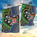 South Sea Islanders And Fiji Garden Flag Fijian Coat Of Arms And Southern Cross