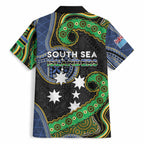South Sea Islanders And Fiji Hawaiian Shirt Fijian Coat Of Arms And Southern Cross