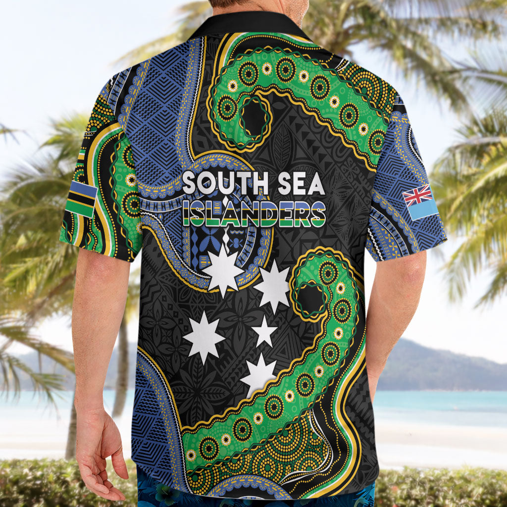 South Sea Islanders And Fiji Hawaiian Shirt Fijian Coat Of Arms And Southern Cross