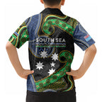 South Sea Islanders And Fiji Hawaiian Shirt Fijian Coat Of Arms And Southern Cross