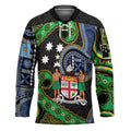 South Sea Islanders And Fiji Hockey Jersey Fijian Coat Of Arms And Southern Cross