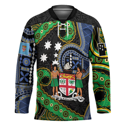 South Sea Islanders And Fiji Hockey Jersey Fijian Coat Of Arms And Southern Cross
