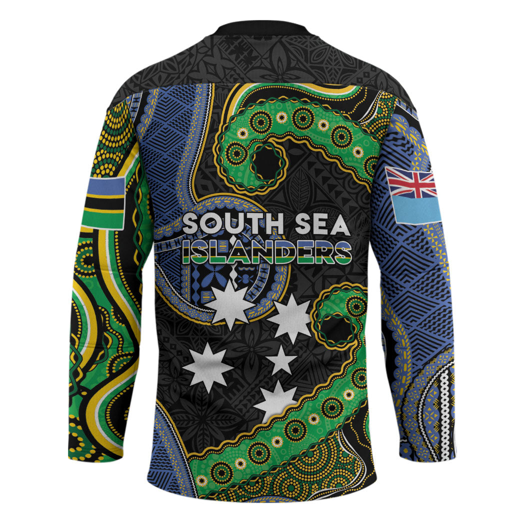 South Sea Islanders And Fiji Hockey Jersey Fijian Coat Of Arms And Southern Cross