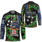 South Sea Islanders And Fiji Hockey Jersey Fijian Coat Of Arms And Southern Cross