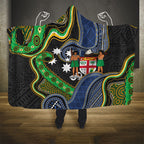 South Sea Islanders And Fiji Hooded Blanket Fijian Coat Of Arms And Southern Cross