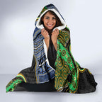 South Sea Islanders And Fiji Hooded Blanket Fijian Coat Of Arms And Southern Cross