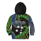 South Sea Islanders And Fiji Kid Hoodie Fijian Coat Of Arms And Southern Cross