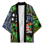 South Sea Islanders And Fiji Kimono Fijian Coat Of Arms And Southern Cross
