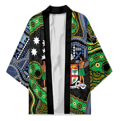 South Sea Islanders And Fiji Kimono Fijian Coat Of Arms And Southern Cross