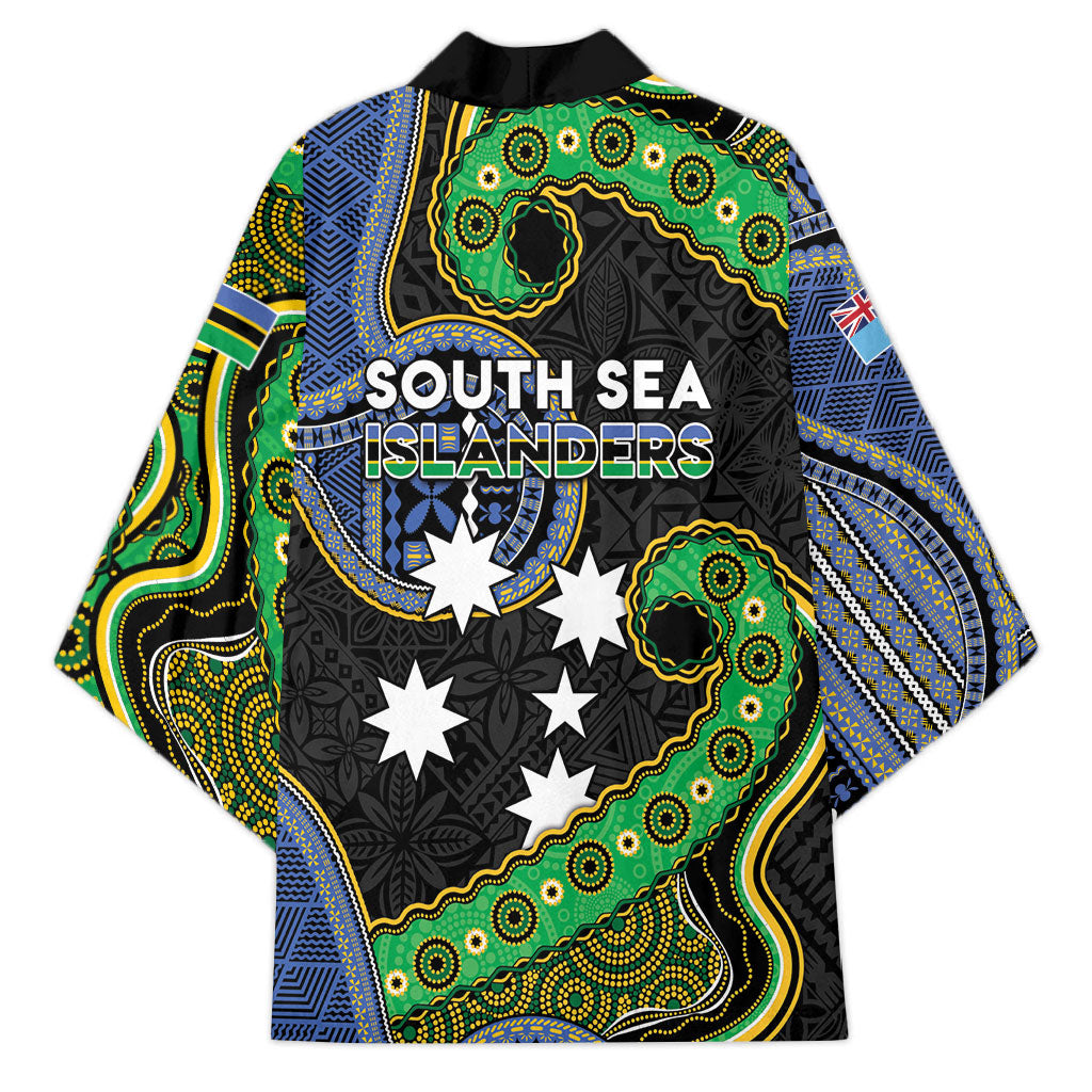 South Sea Islanders And Fiji Kimono Fijian Coat Of Arms And Southern Cross