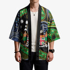 South Sea Islanders And Fiji Kimono Fijian Coat Of Arms And Southern Cross