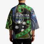 South Sea Islanders And Fiji Kimono Fijian Coat Of Arms And Southern Cross
