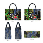 South Sea Islanders And Fiji Leather Bag Fijian Coat Of Arms And Southern Cross