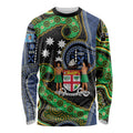 South Sea Islanders And Fiji Long Sleeve Shirt Fijian Coat Of Arms And Southern Cross