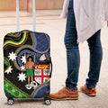 South Sea Islanders And Fiji Luggage Cover Fijian Coat Of Arms And Southern Cross