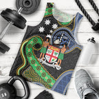 South Sea Islanders And Fiji Men Tank Top Fijian Coat Of Arms And Southern Cross
