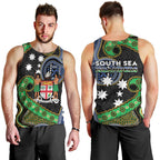 South Sea Islanders And Fiji Men Tank Top Fijian Coat Of Arms And Southern Cross
