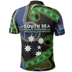 South Sea Islanders And Fiji Polo Shirt Fijian Coat Of Arms And Southern Cross