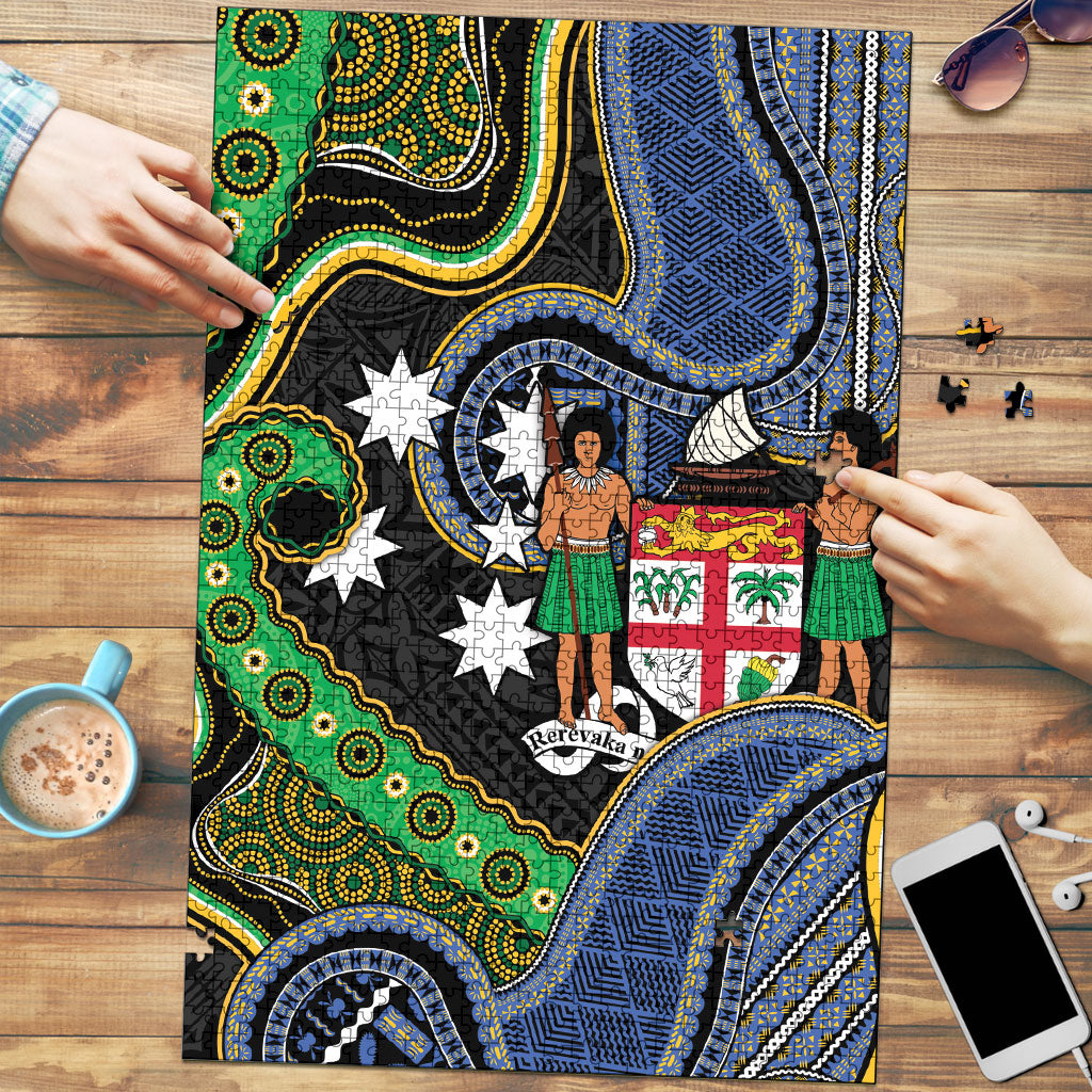 South Sea Islanders And Fiji Puzzle Fijian Coat Of Arms And Southern Cross